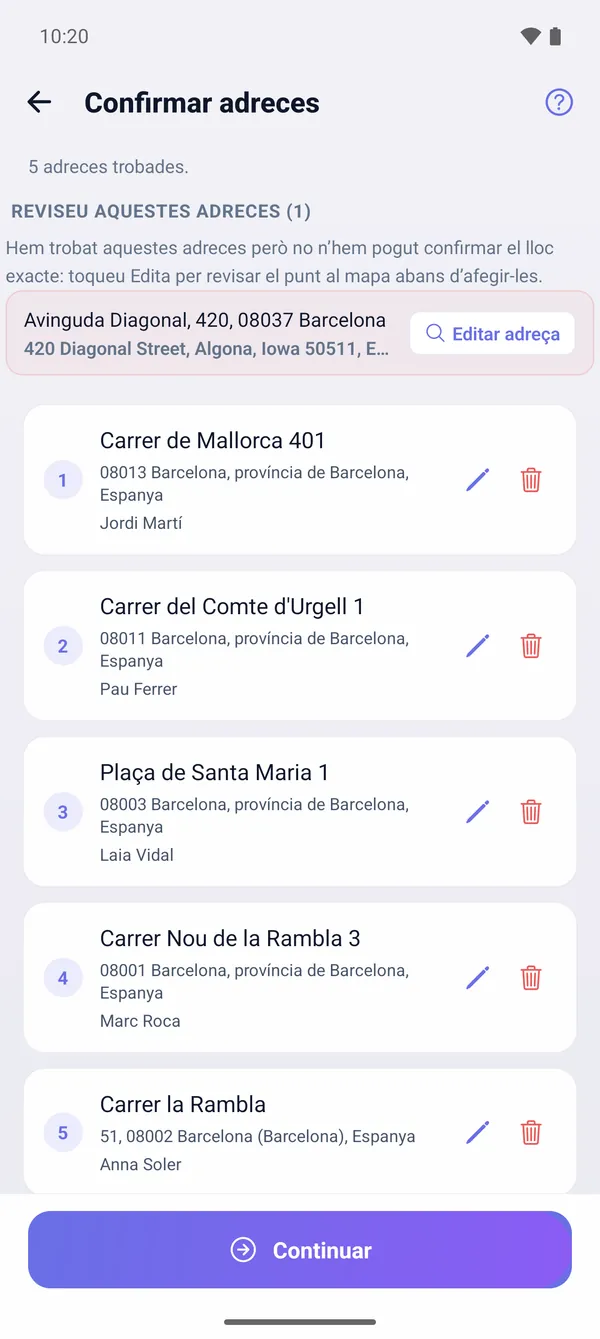 Com importar adreces des de CSV o Excel (planificador de rutes massiu / CSV)