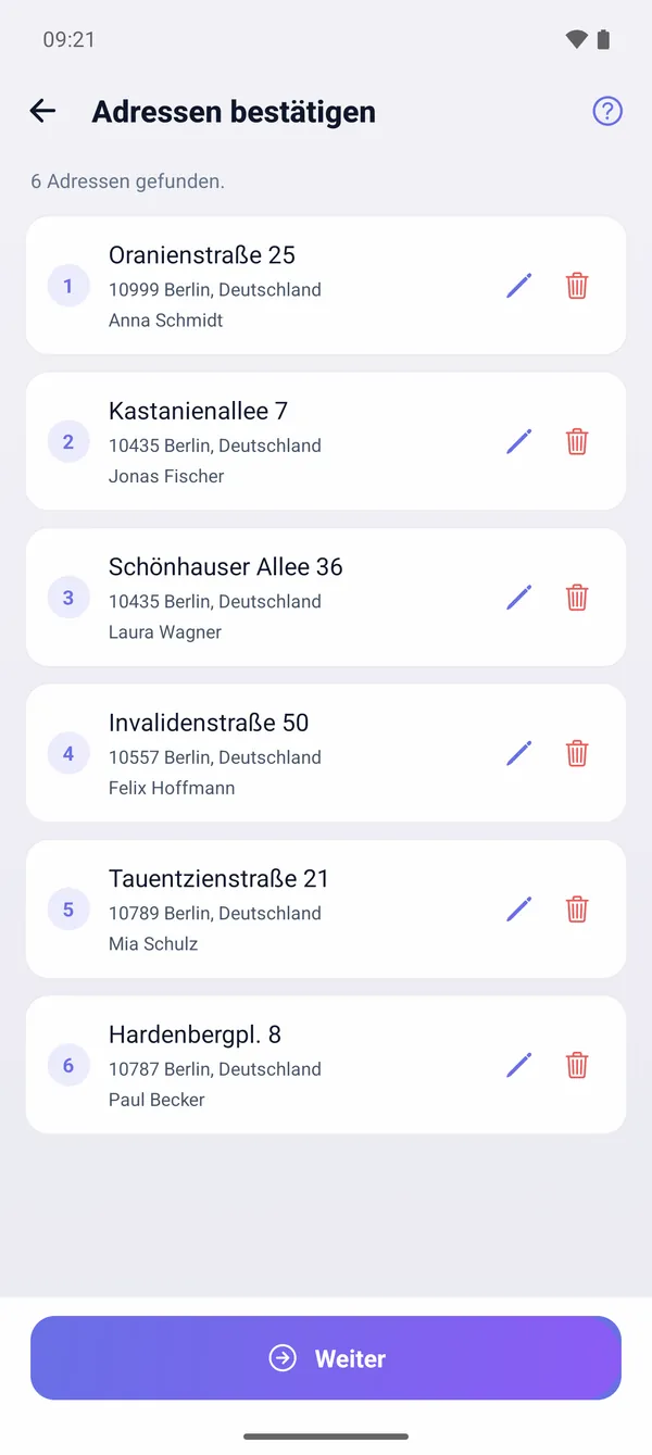 So importieren Sie Adressen aus CSV oder Excel (Massenimport)
