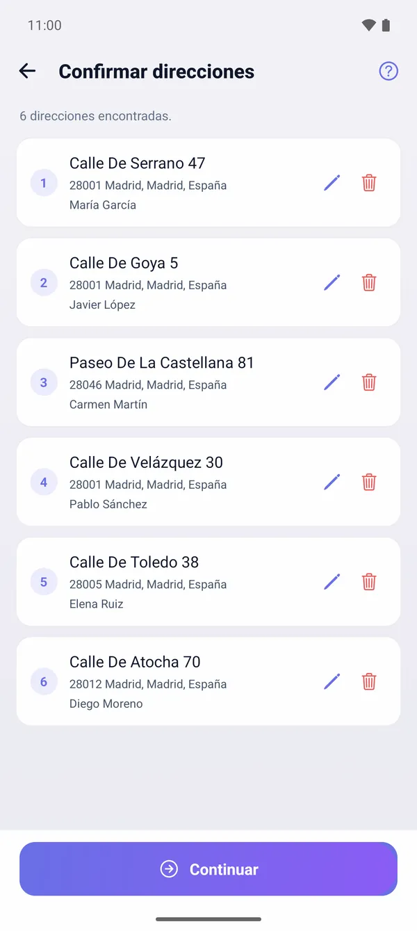 Cómo importar direcciones desde CSV o Excel (importación masiva)