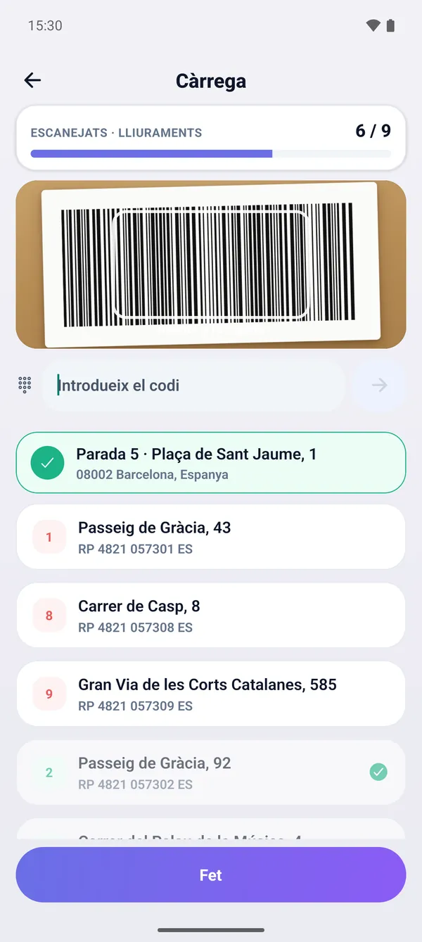 1 · Llista de càrrega