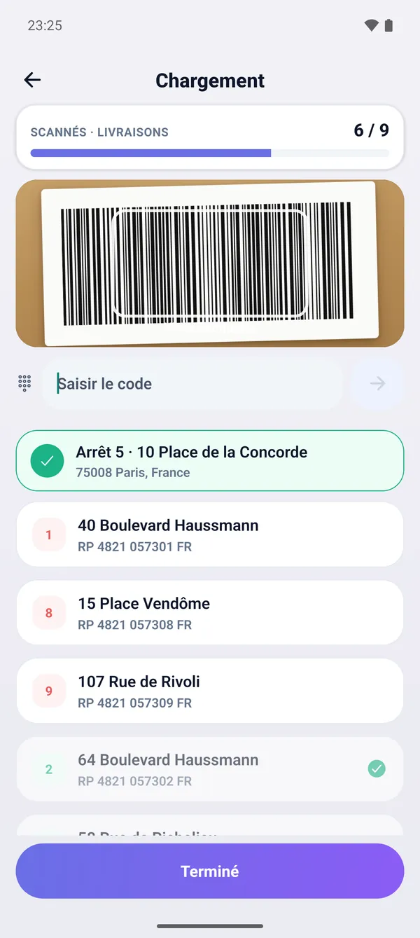 1 · Check-list de chargement