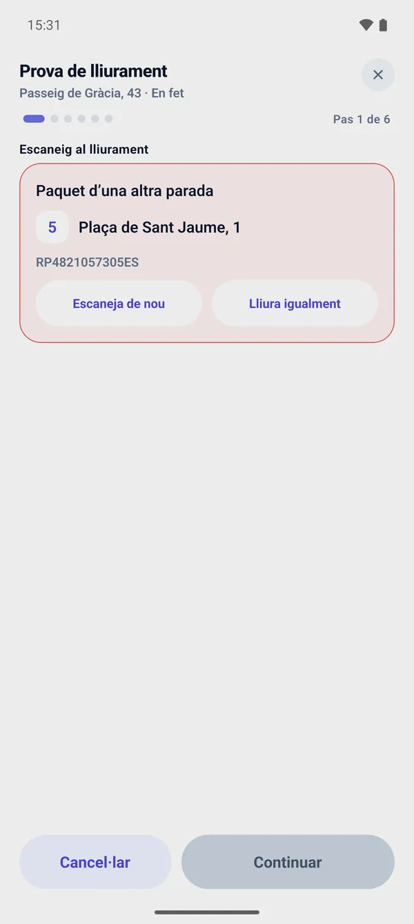 2 · Comprovació a la porta