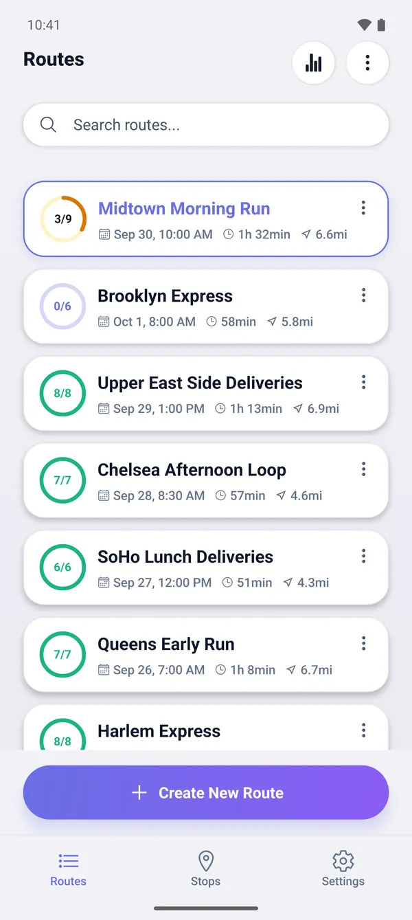 How to save routes and resume later