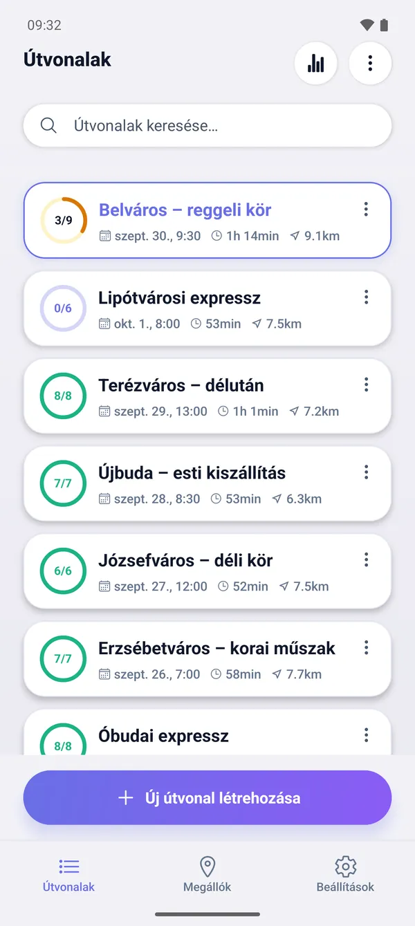 Hogyan mentsd az útvonalakat és folytasd később