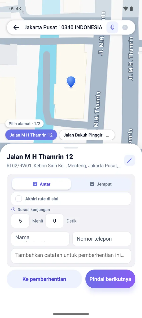 Cara memindai label pengiriman (OCR) untuk pengiriman paket